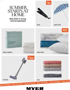 Preview of catalogue Catalogue Bed, Bath & Living Home Essentials from shop Myer valid 14/10/2025