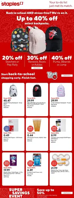 Preview of leaflet Weekly flyer / circulaire from shop Staples is valid from Jul 18, 2025