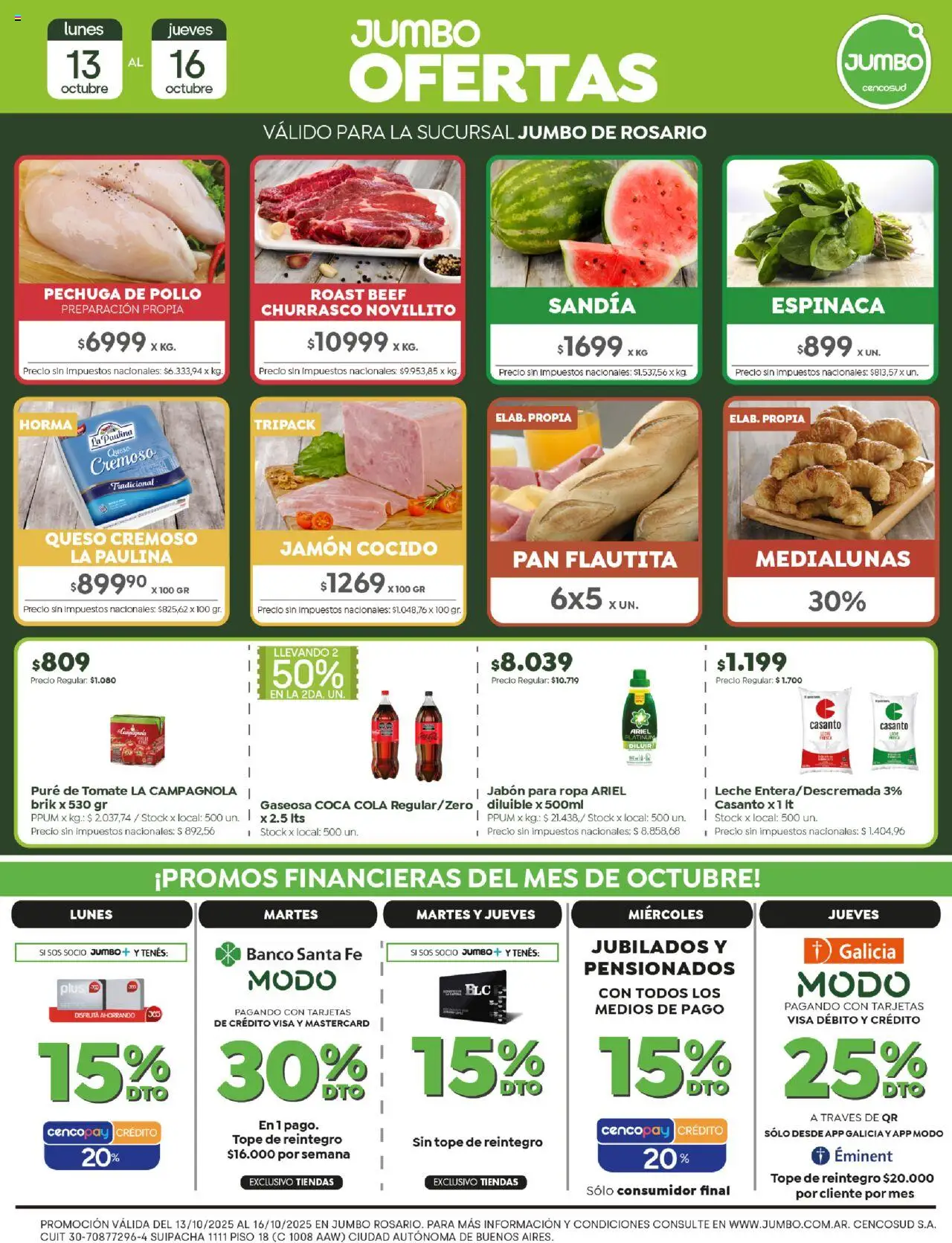 Jumbo Ofertas | Rosario del 13/10/2025 >> Catálogo