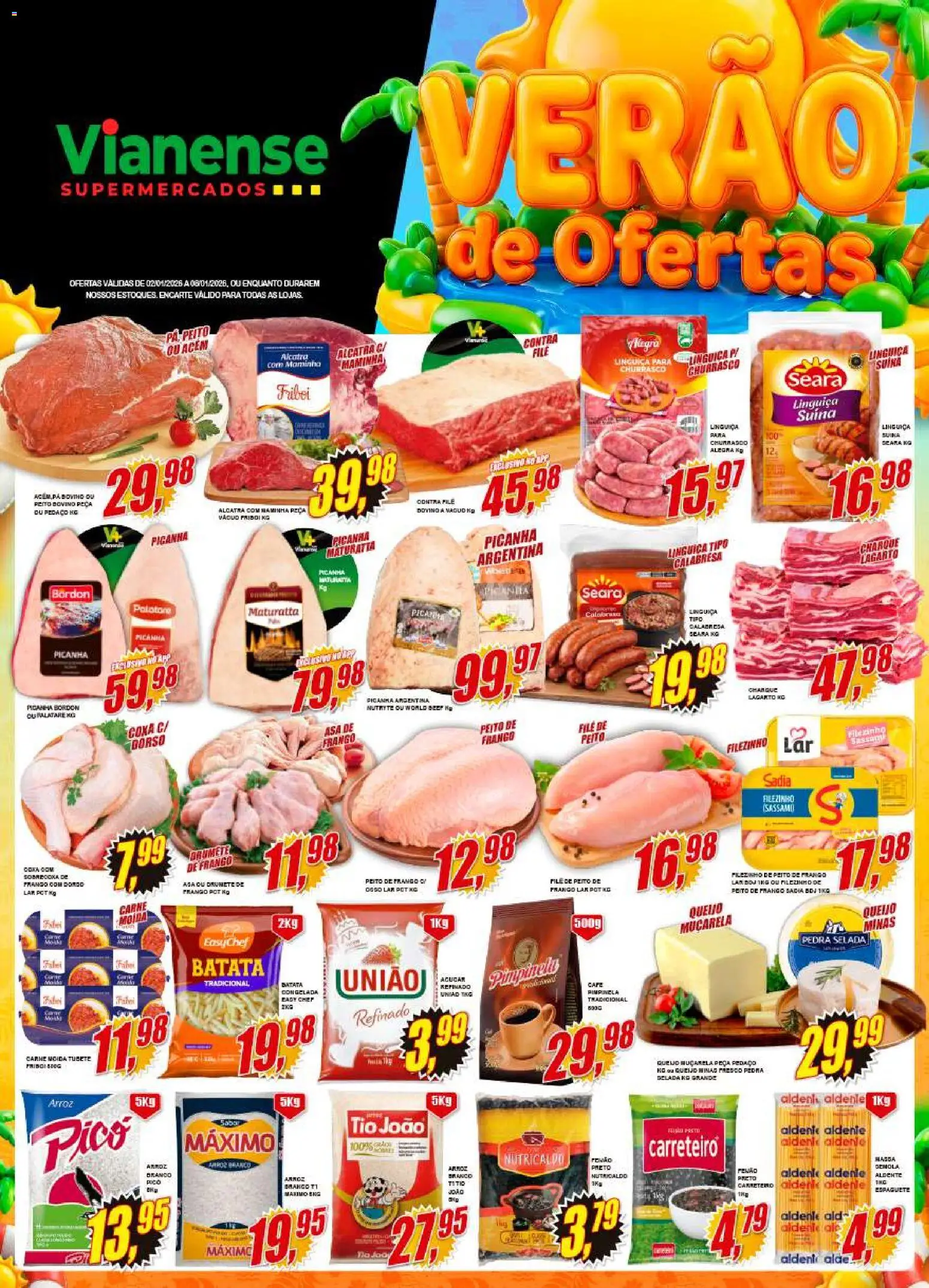 Pré-Visualização do folheto "Encarte" da loja Vianense válido a partir de 02/01/2026