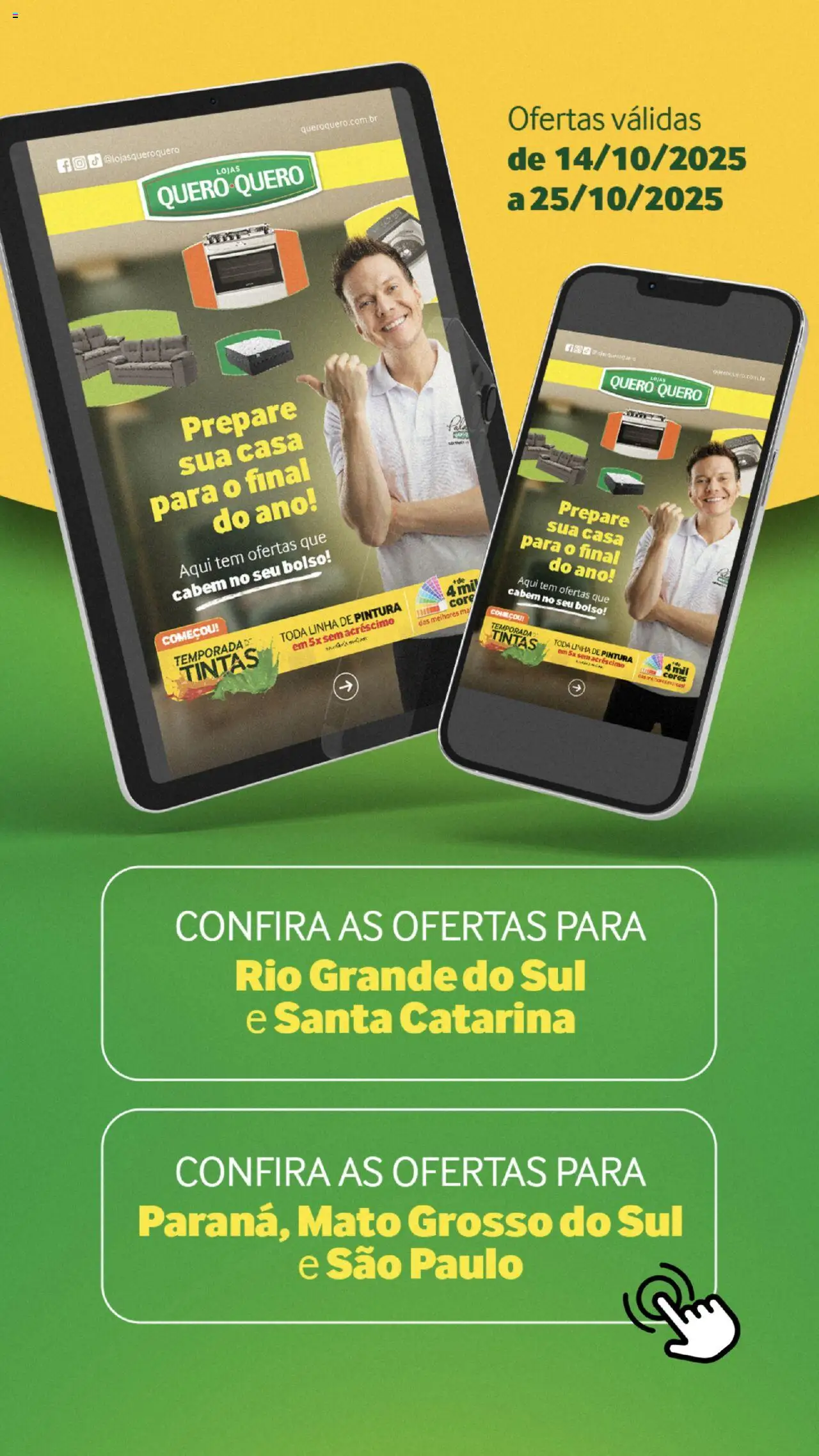 Lojas Quero-Quero folheto "Ofertas atuais" válido a partir de 14/10/2025 - número de página 1