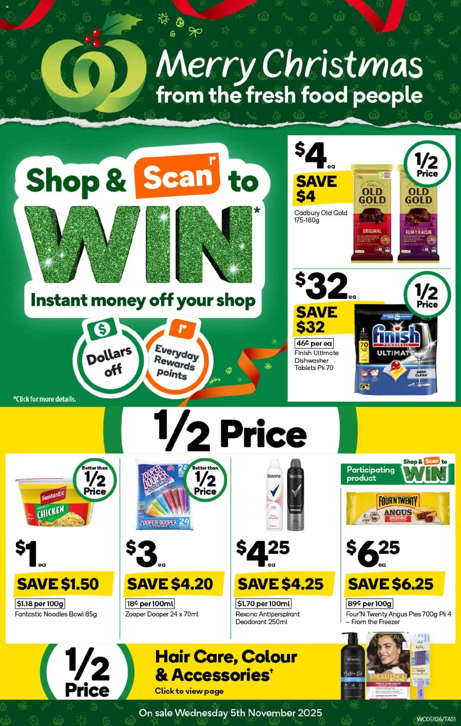 Preview of catalogue Weekly Specials Catalogue TAS from shop Woolworths valid 05/11/2025