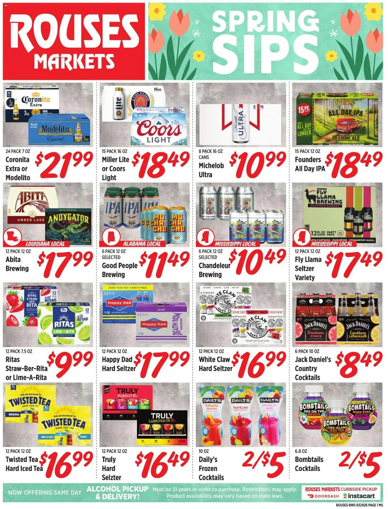Ad Preview of Rouses Rouses Monthly Beer Flyer from 03/29/2026