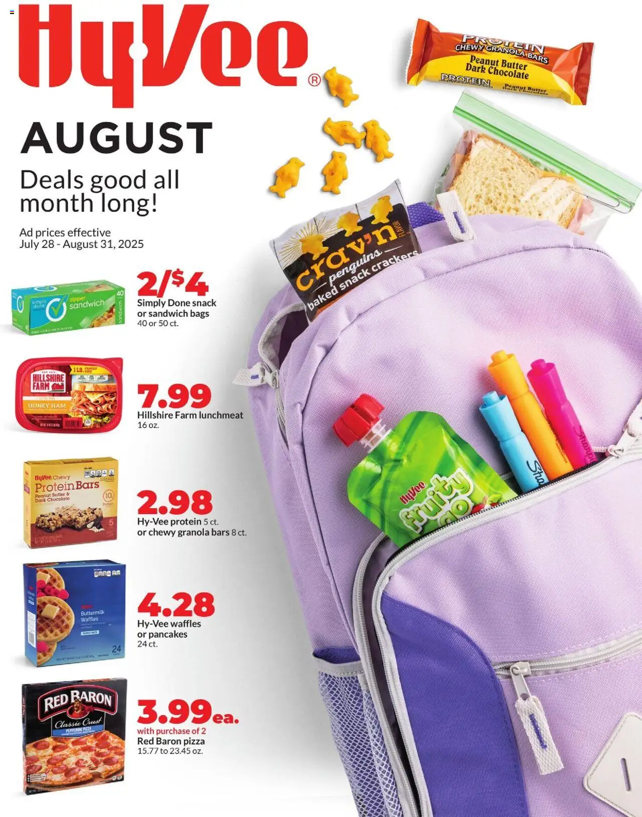 HyVee Monthly Ad from 07/28/2025 - Flyer - Page number 1