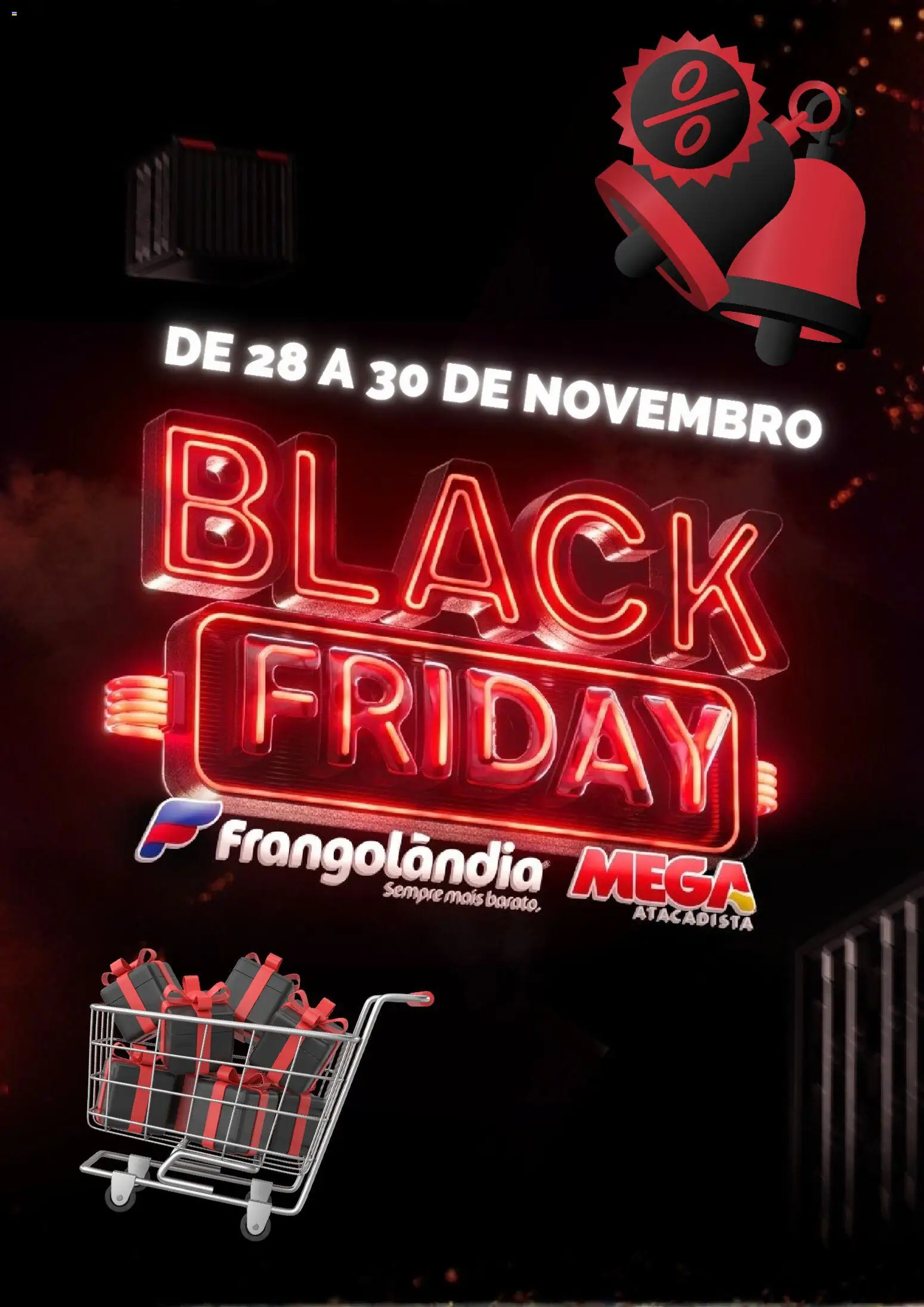 Pré-Visualização do folheto "Black Friday Anúncio" da loja Frangolândia válido a partir de 12/11/2025