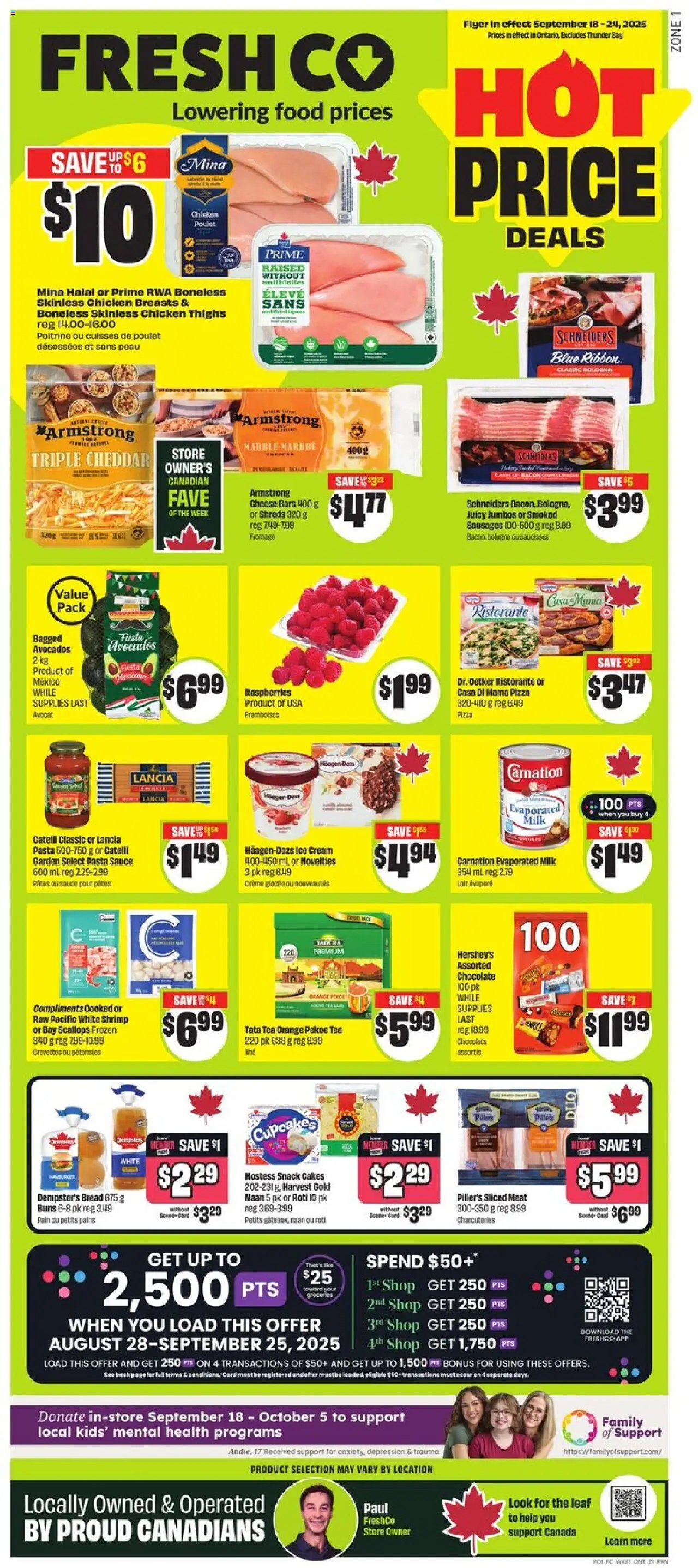 FreshCo flyer valid from Sep 18, 2025 - page number 1