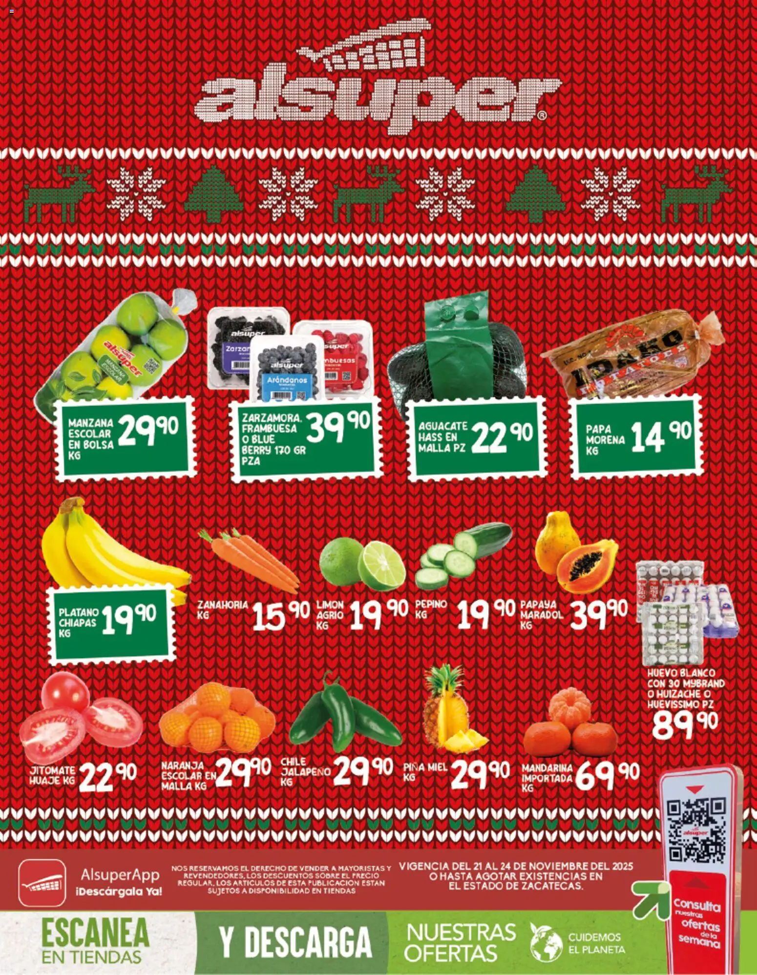 Vista previa las ofertas de la tienda Alsuper - Folleto Zacatecas desde el 21/11/2025 