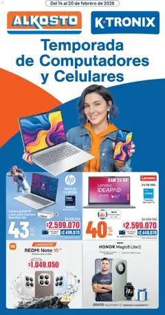  Vista previa del prospecto Catálogo del almacen Alkosto válida del 14/02/2026 al 20/02/2026