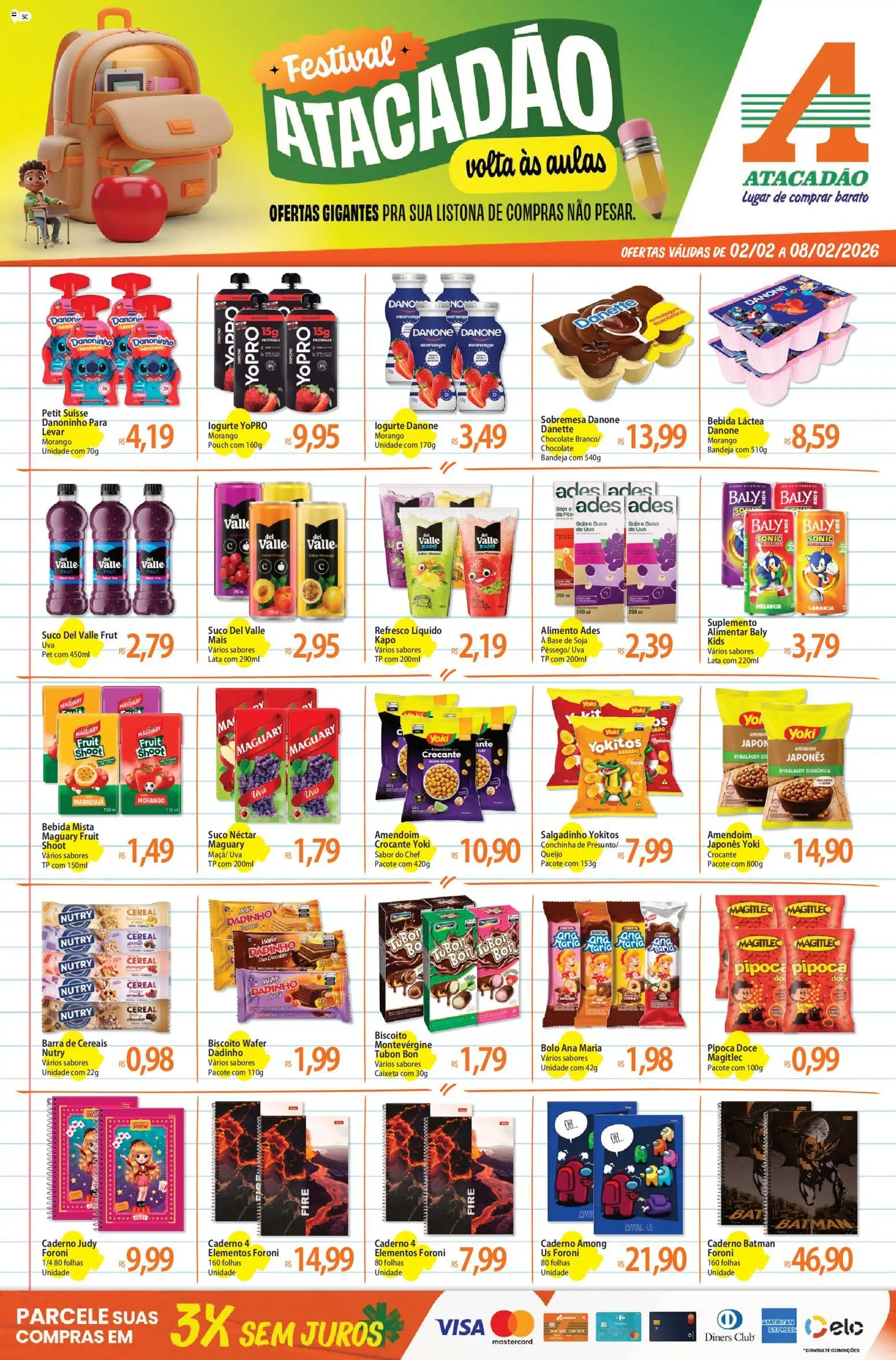 Pré-Visualização do folheto "Ofertas - SC" da loja Atacadão válido a partir de 02/02/2026