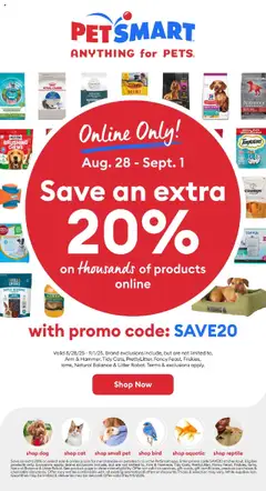 Preview of leaflet Weekly flyer / circulaire from shop Petsmart is valid from Aug 28, 2025