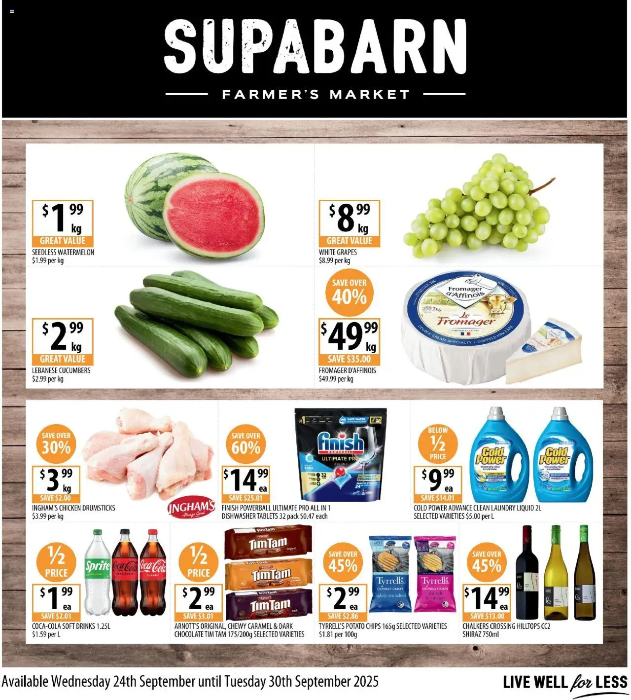 Supabarn catalogue valid from 24/09/2025 - page 1