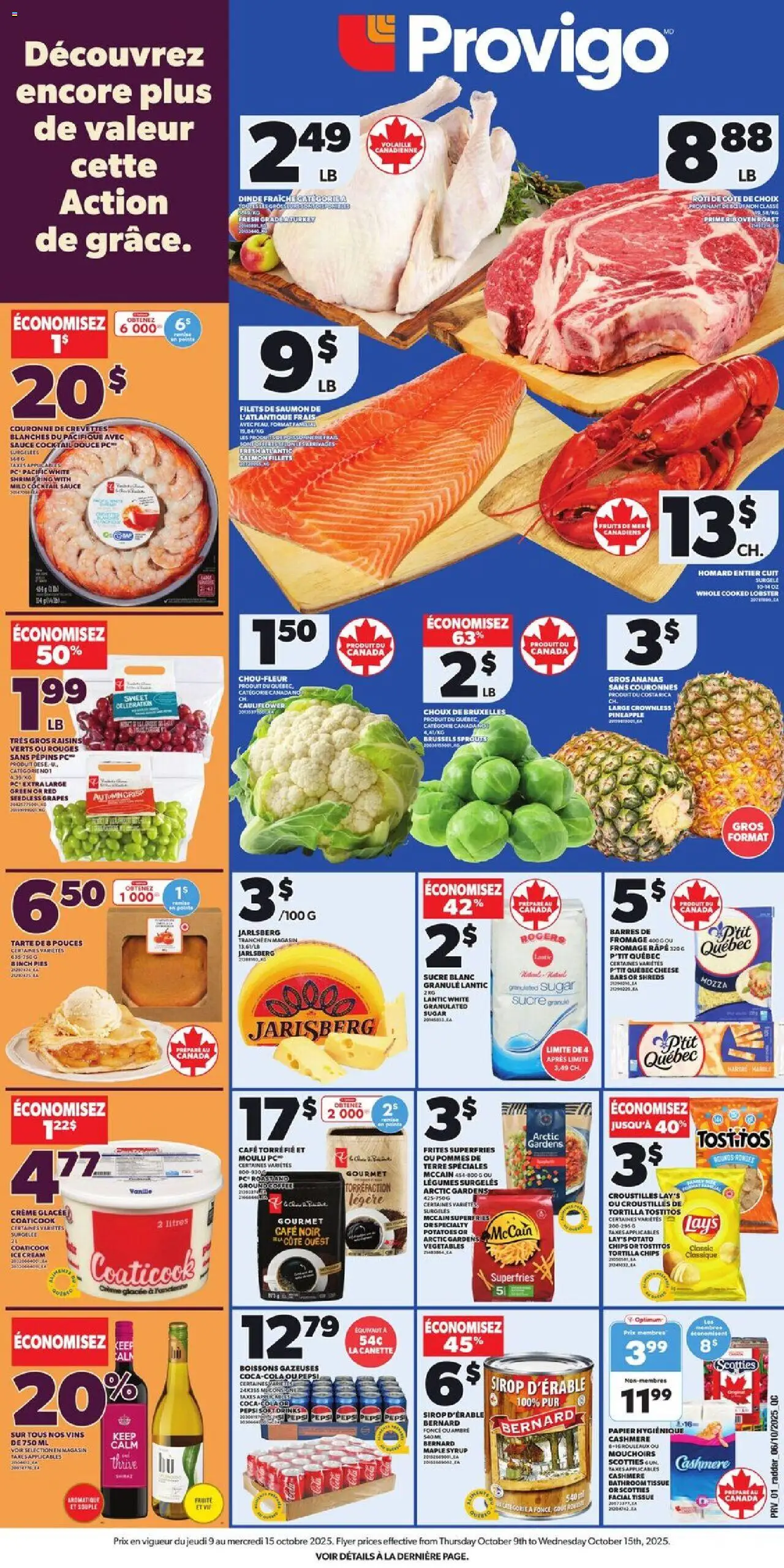 Provigo flyer valid from Oct 09, 2025 - page number 1