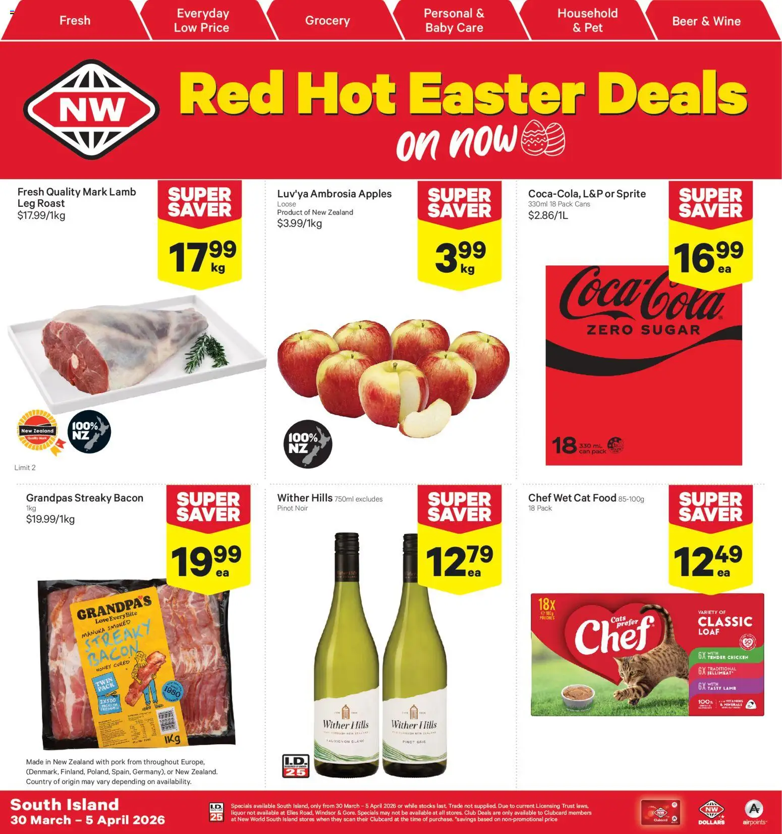 Preview of catalogue New World South Island catalogue from shop New World valid 30 Mar 2026