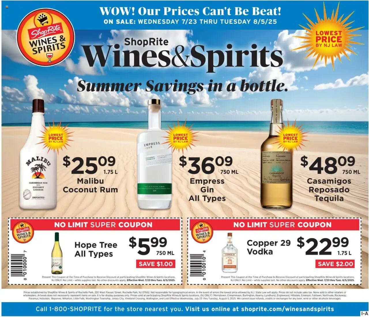 ShopRite Circular from 07/23/2025 >> Weekly Ad, flyer - Page number 1