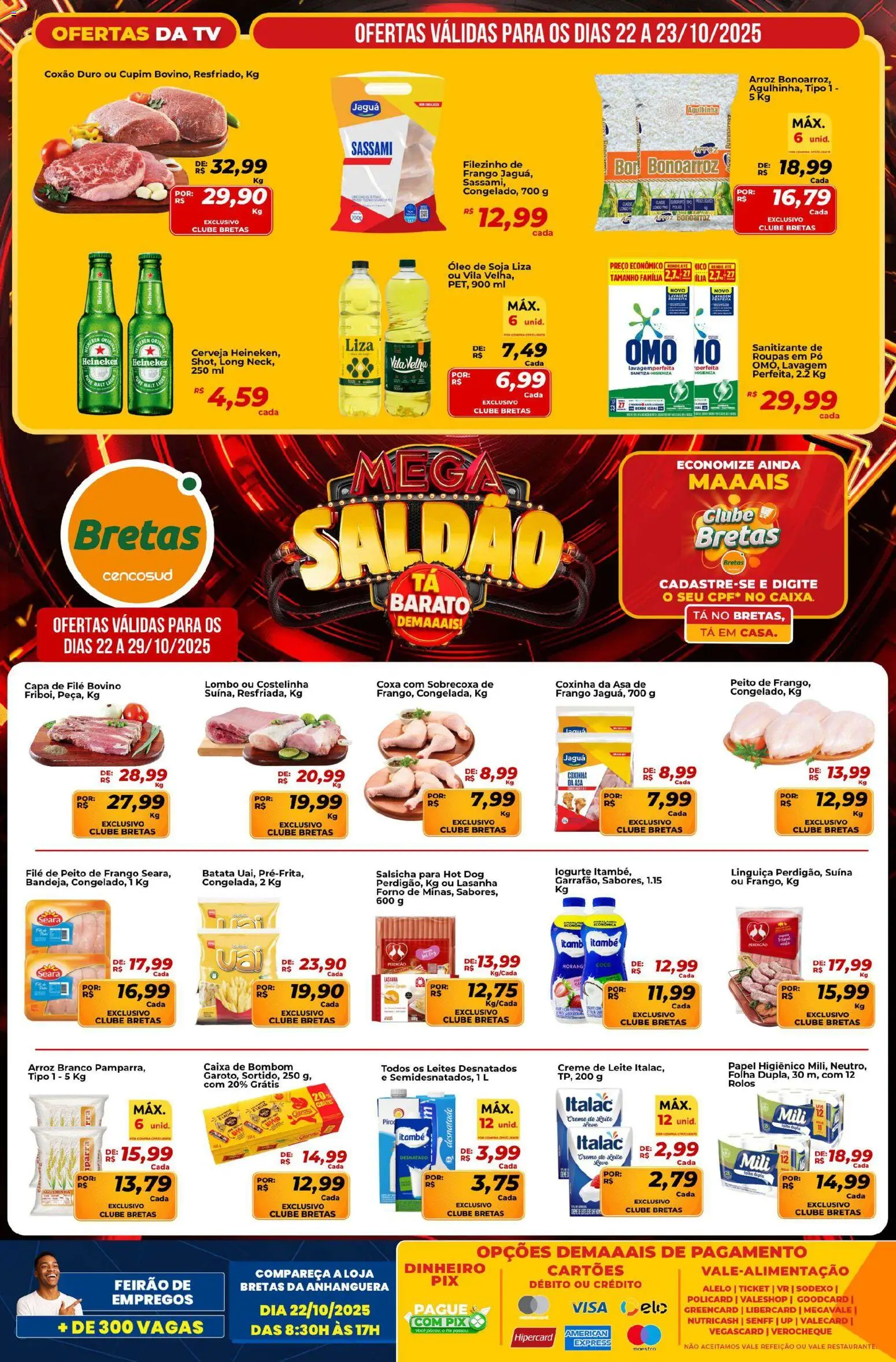 Bretas folheto "Ofertas da semana" válido a partir de 22/10/2025 - número de página 1