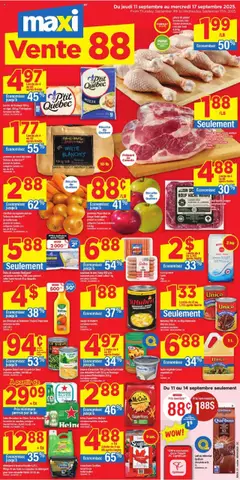 Preview of leaflet Weekly flyer / circulaire from shop Maxi is valid from Sep 11, 2025