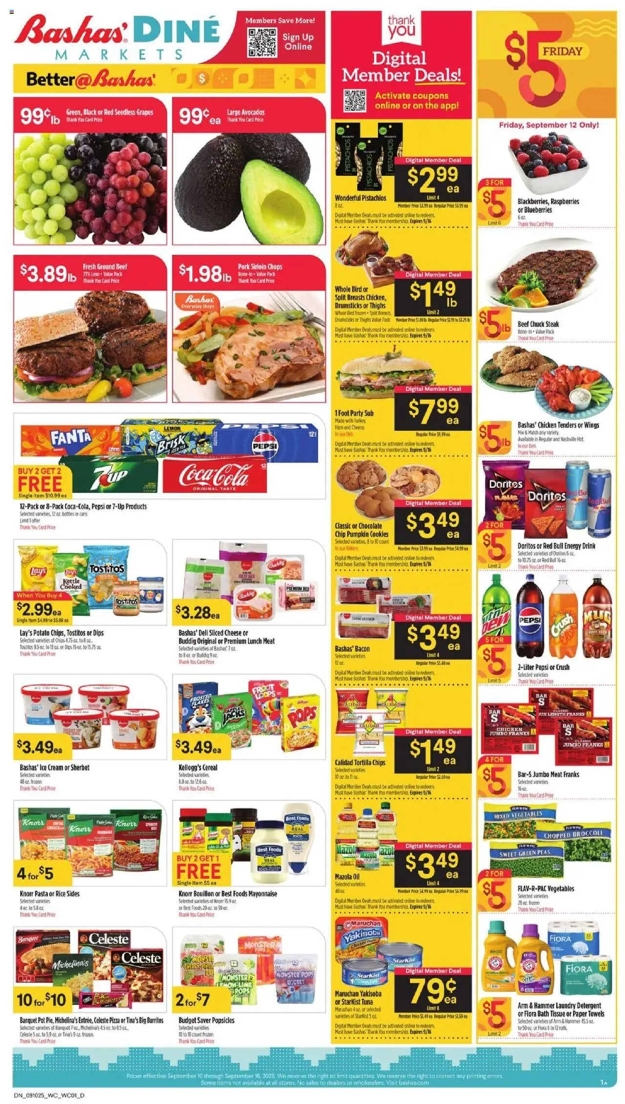 Basha's Dine from 09/10/2025 - Flyer - Page number 1