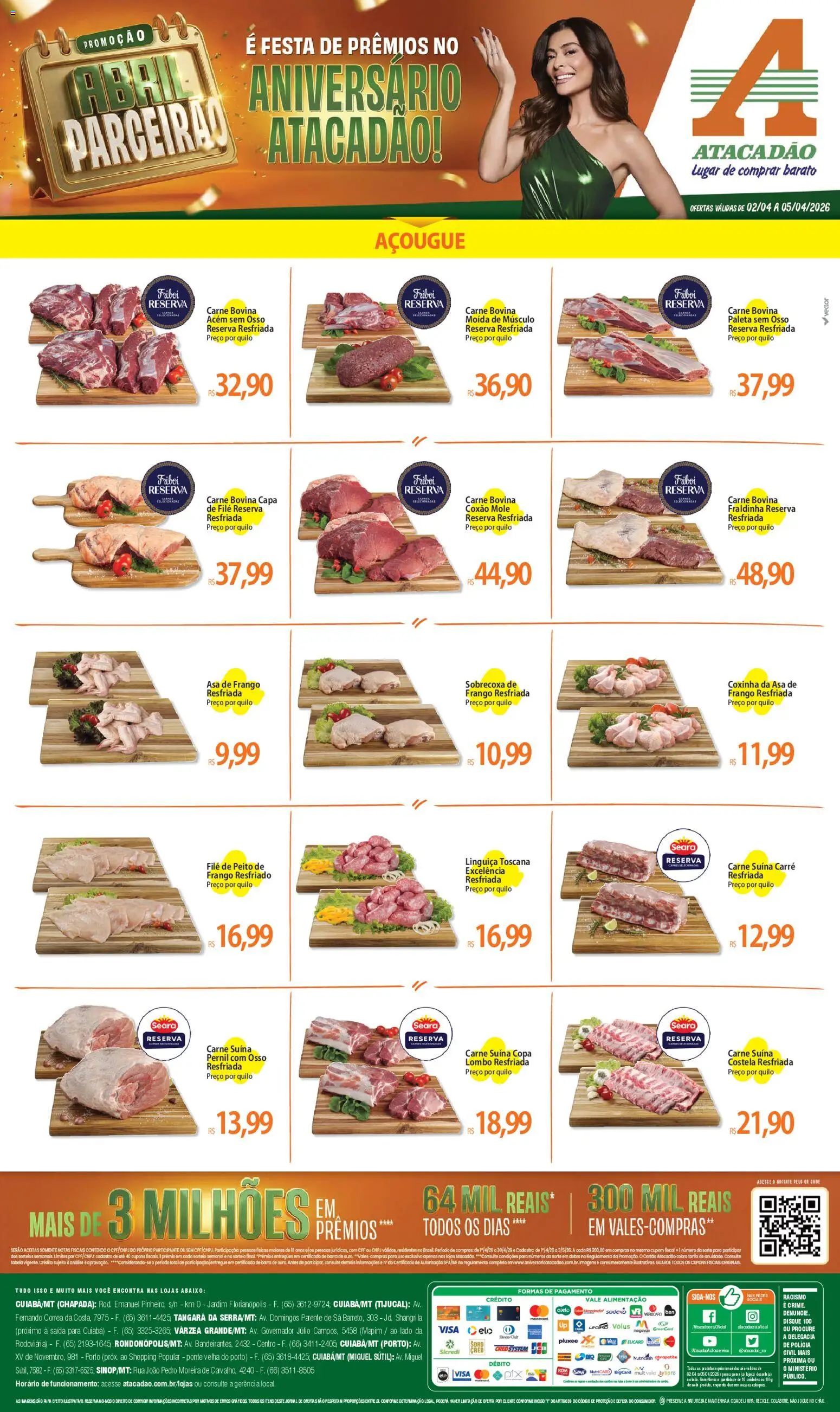 Pré-Visualização do folheto "Atacadão ofertas - MT" da loja Atacadão válido a partir de 02/04/2026