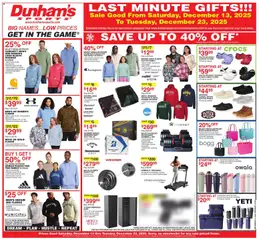 Ad Preview of Dunham's Sports Weekly Ad from 12/13/2025