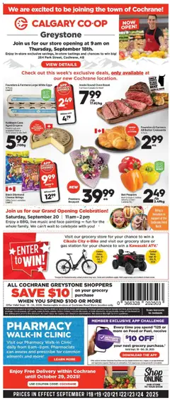 Preview of leaflet Weekly flyer / circulaire from shop Calgary Co-op is valid from Sep 18, 2025