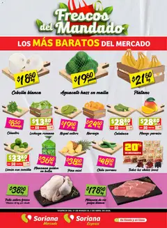 Vista previa las ofertas de la tienda Soriana - Soriana Frescos del Mandado Mercado: Nuevo León desde el 31/03/2026 
