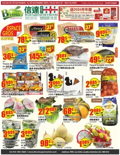 Preview of leaflet Weekly flyer / circulaire from shop Btrust Supermarket is valid from Nov 20, 2025
