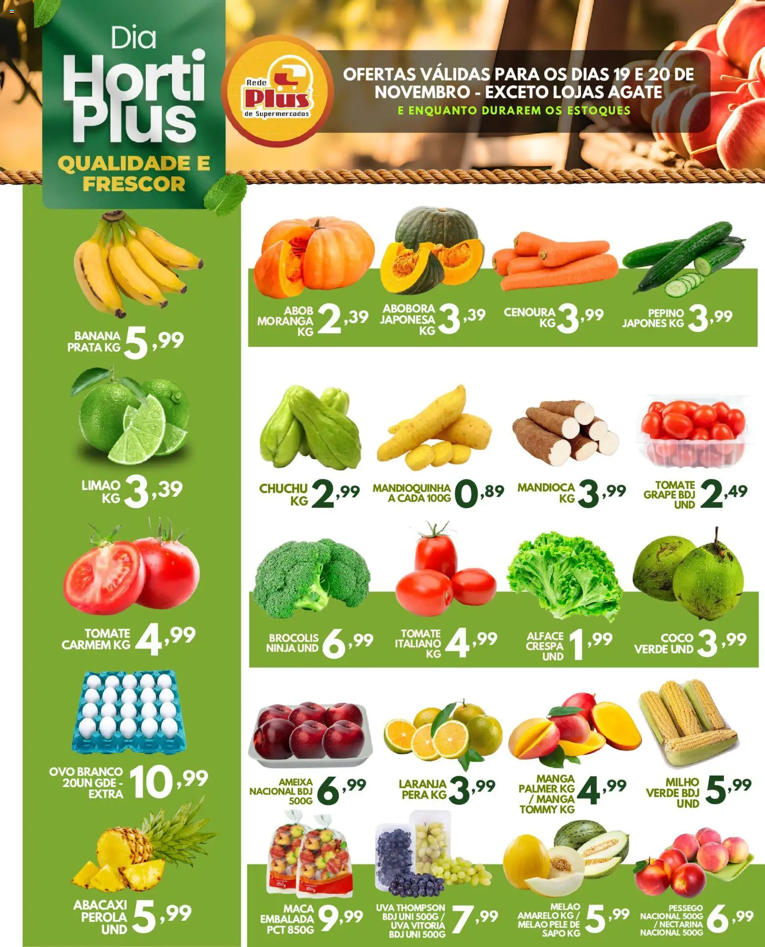 Pré-Visualização do folheto "Ofertas da semana" da loja Rede Plus Supermercados válido a partir de 19/11/2025