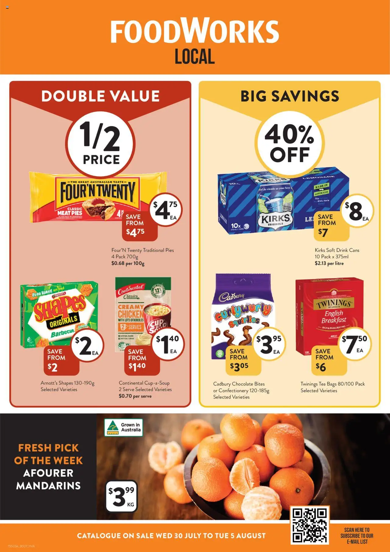 Foodworks catalogue valid from 30/07/2025 - page 1