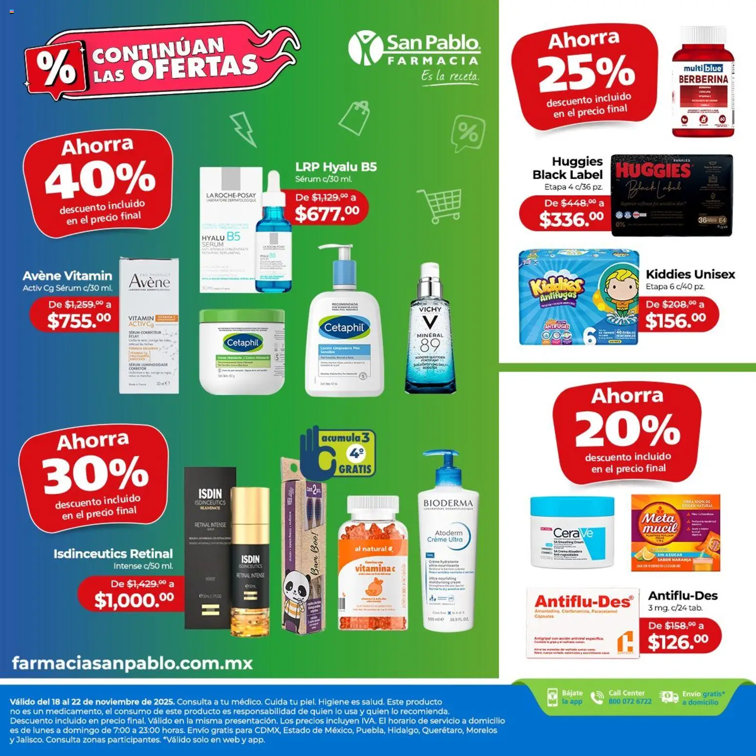 Vista previa las ofertas de la tienda Farmacia San Pablo - Catálogo Ofertas desde el 18/11/2025 