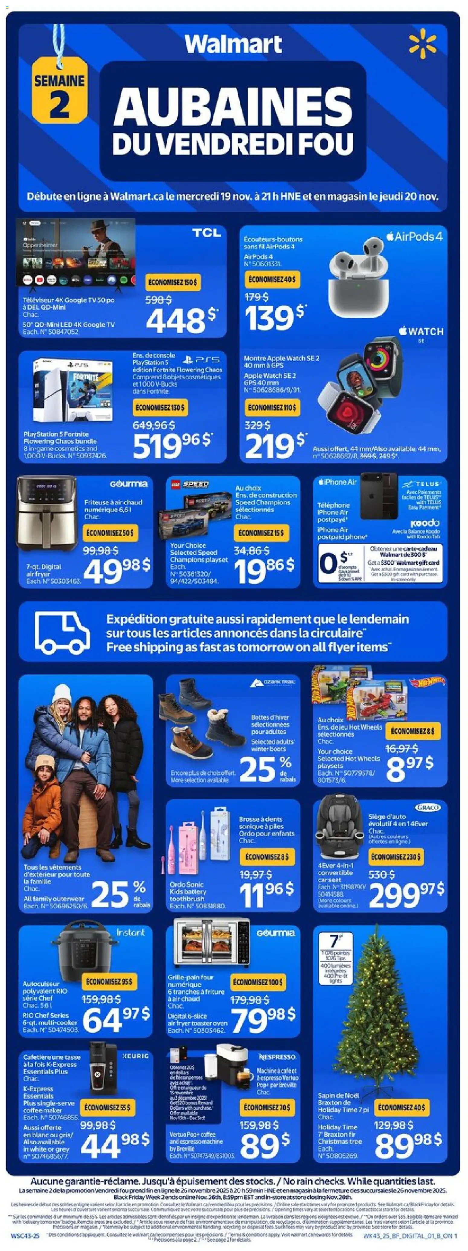 Preview of leaflet Black Friday Circulaire from shop Walmart is valid from Nov 19, 2025