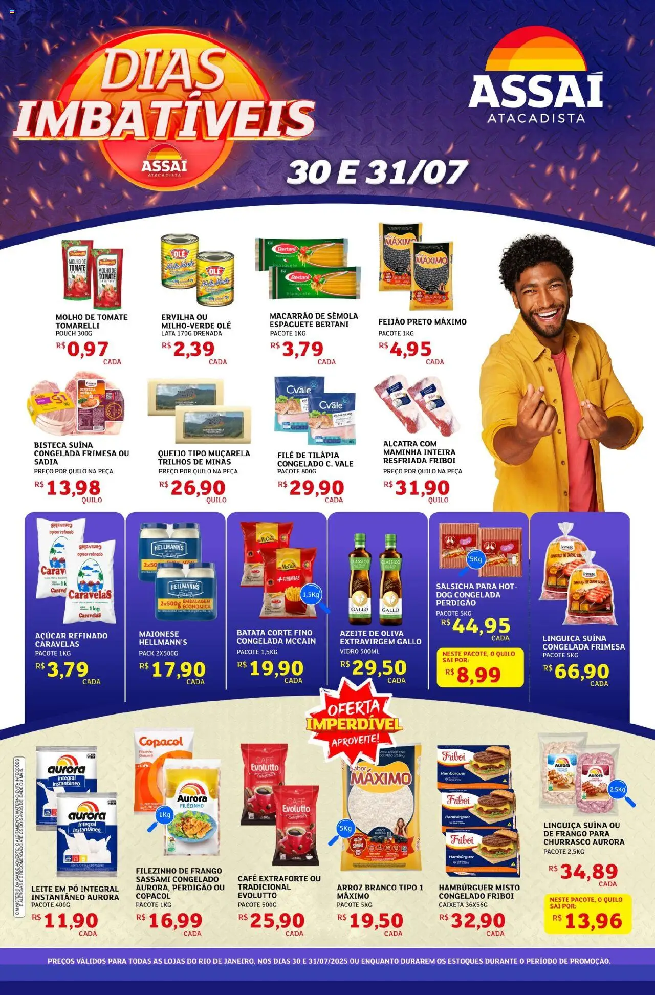 Assaí Atacadista folheto "Encarte - RJ" válido a partir de 30/07/2025 - número de página 1