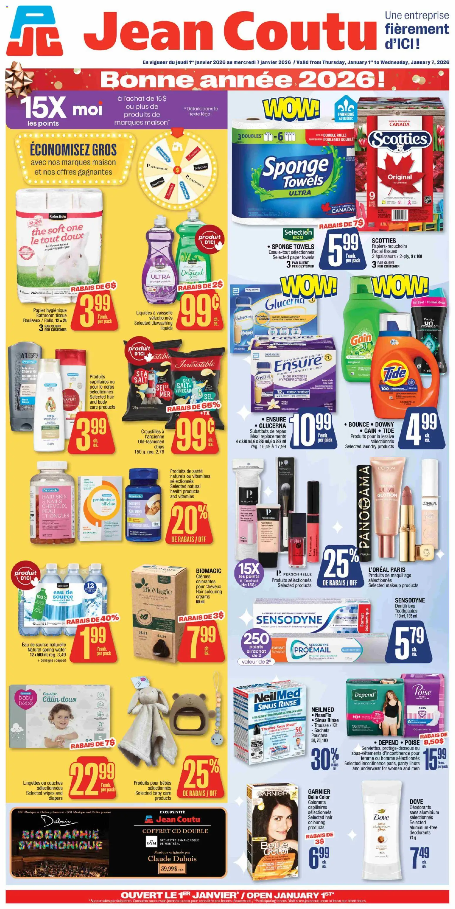 Preview of leaflet Circulaire from shop Jean Coutu is valid from Jan 01, 2026