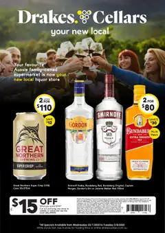 Preview of catalogue Cellars from shop Drakes valid 23/07/2025