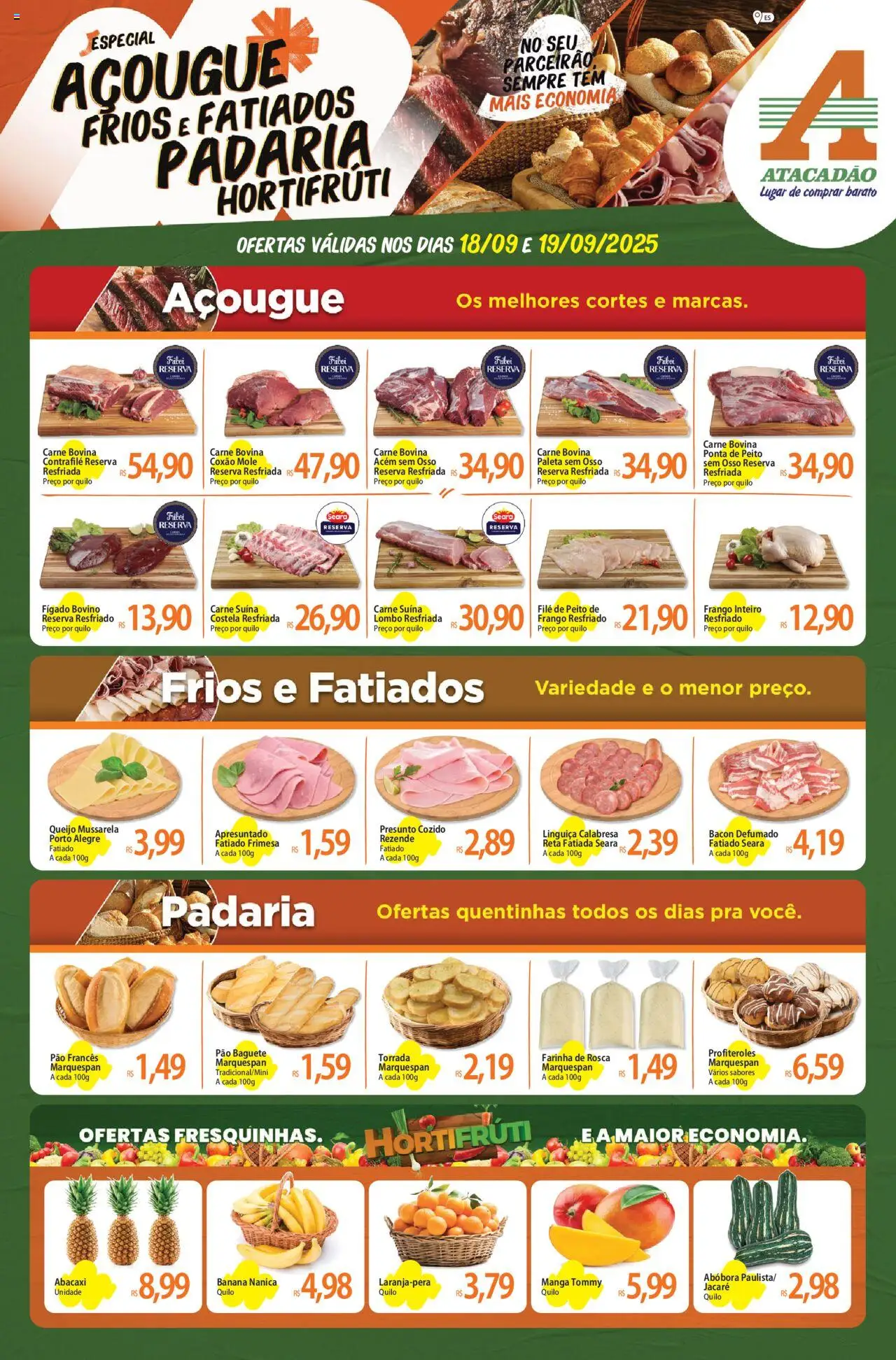 Atacadão folheto "Ofertas - ES" válido a partir de 18/09/2025 - número de página 1