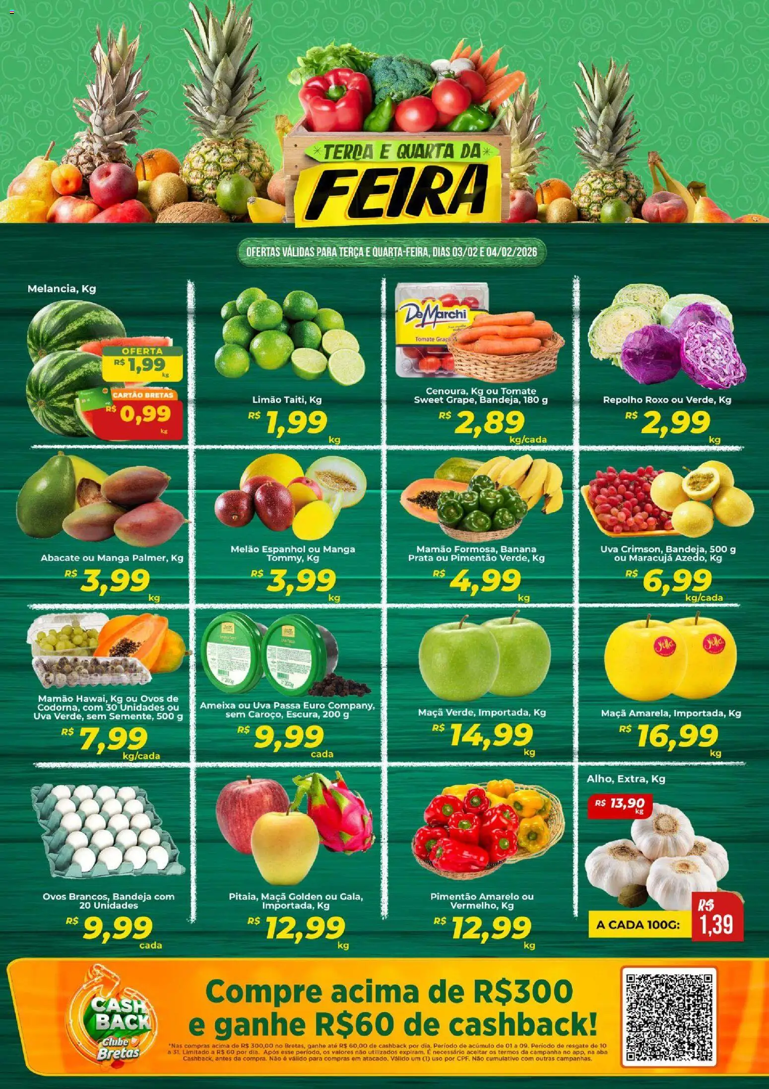 Pré-Visualização do folheto "Ofertas da semana" da loja Bretas válido a partir de 03/02/2026