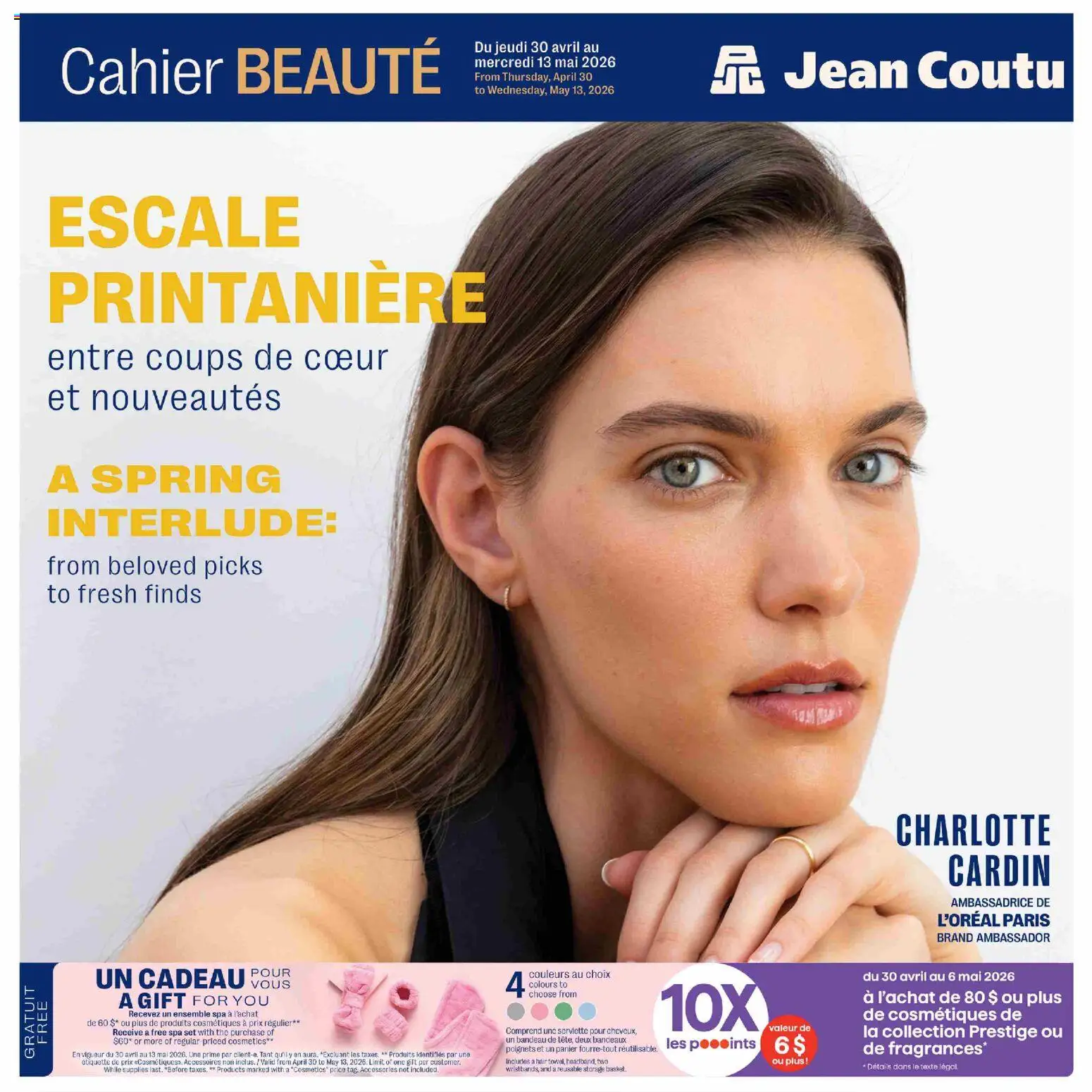 Preview of leaflet Jean Coutu circulaire - Encart Beauté from shop Jean Coutu is valid from Apr 30, 2026