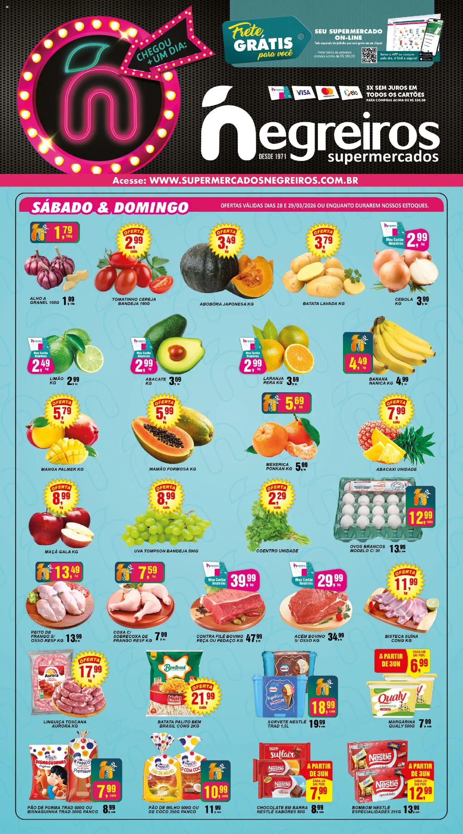 Pré-Visualização do folheto "Negreiros - Ofertas da semana" da loja Negreiros válido a partir de 28/03/2026