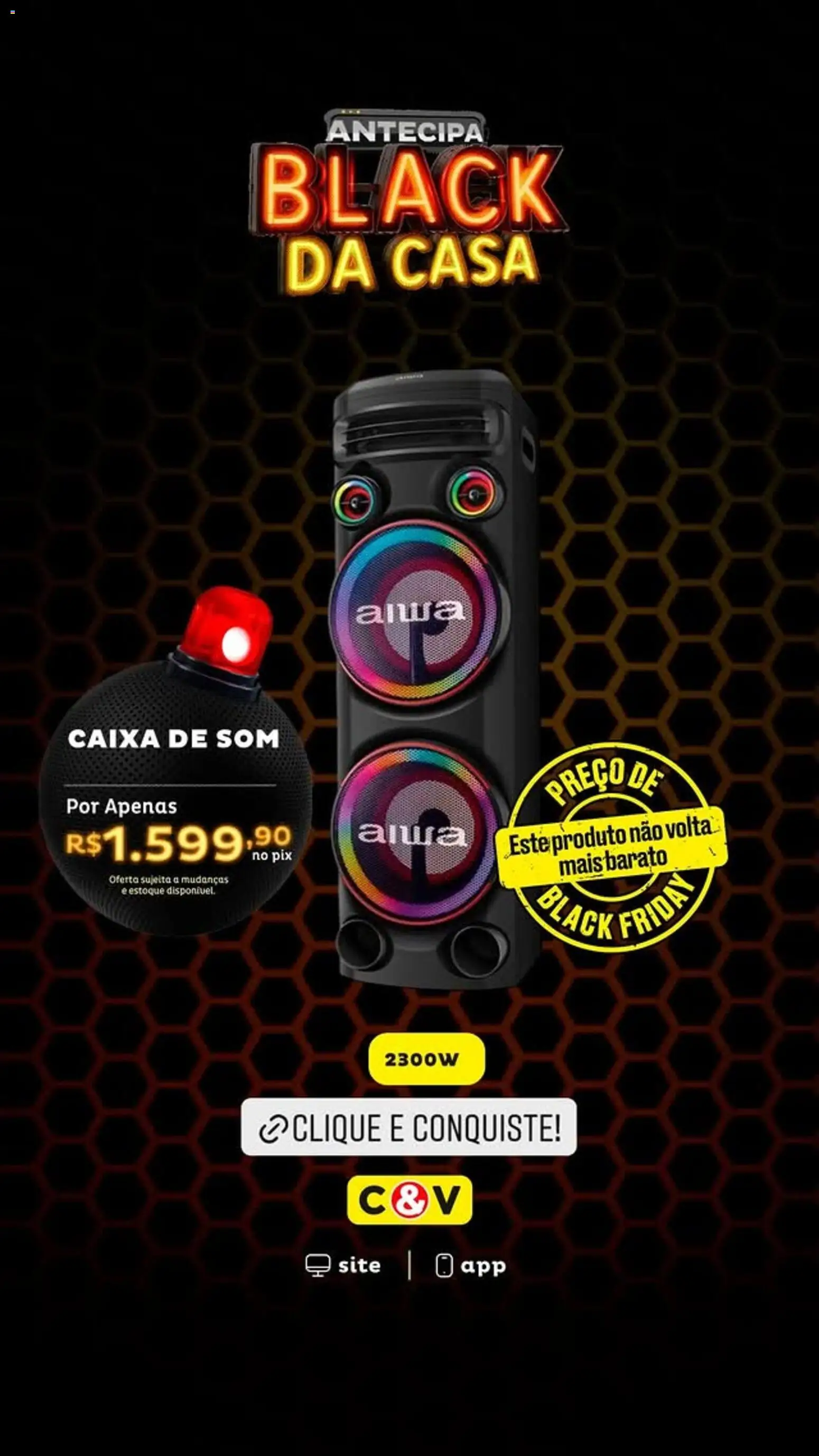 Pré-Visualização do folheto "Black Friday" da loja Casa e Video válido a partir de 11/11/2025