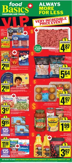 Un aperçu du dépliant Food Basics weekly flyer - Kanata du magasin Food Basics est valide à partir 19 mars 2026