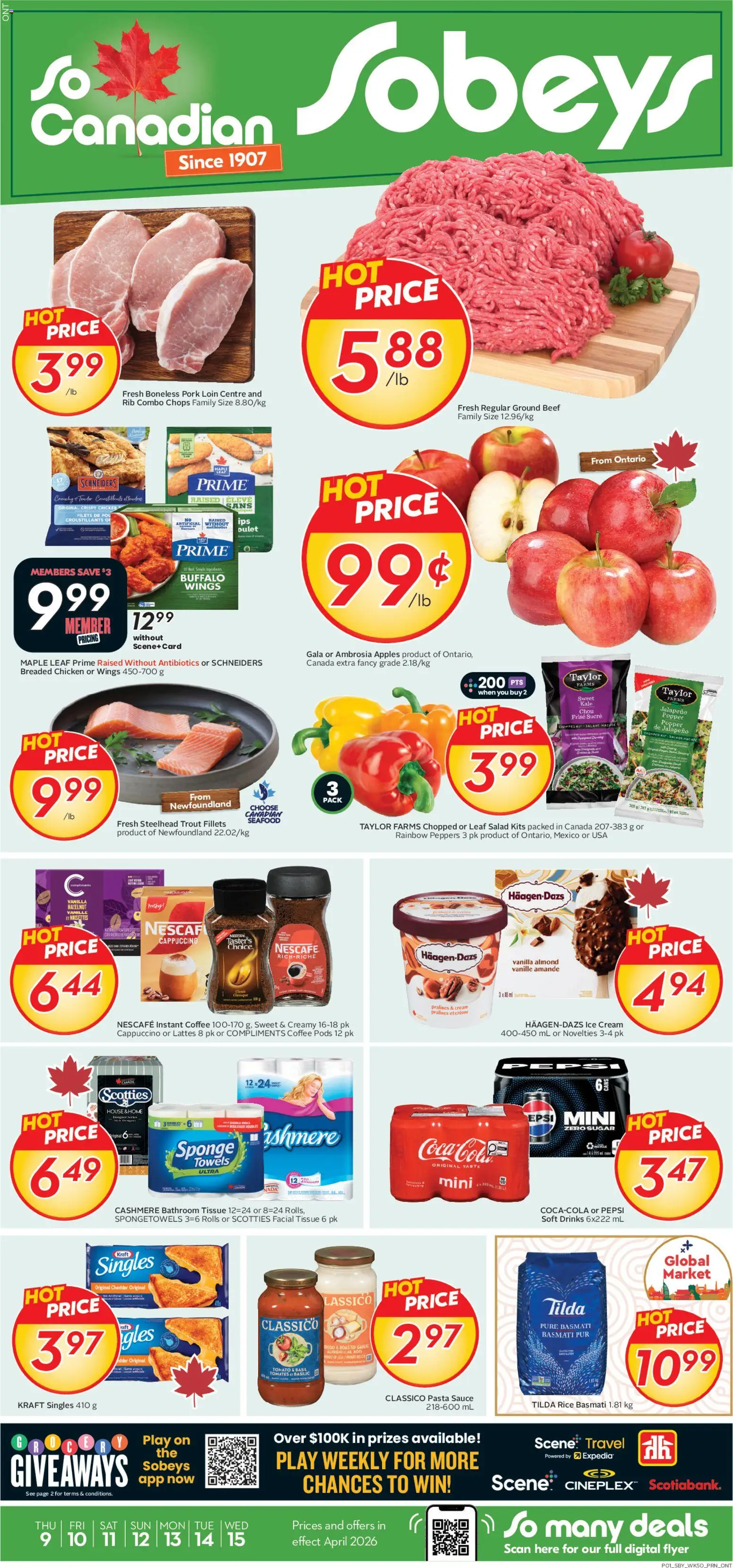 Preview of leaflet Sobeys weekly flyer / circulaire from shop Sobeys is valid from Apr 09, 2026