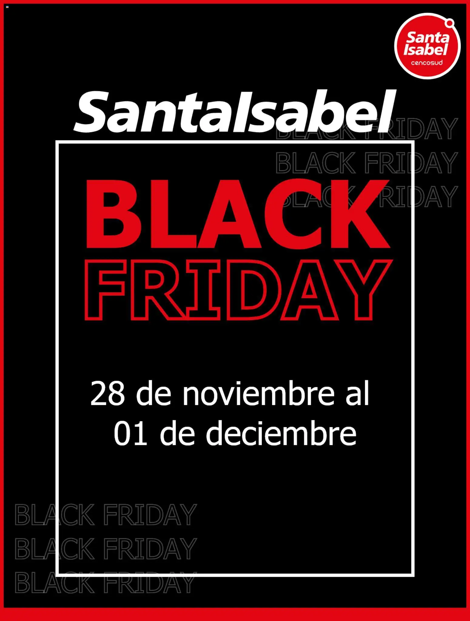 Folleto de la tienda Santa Isabel válido desde el 28.11.2025 