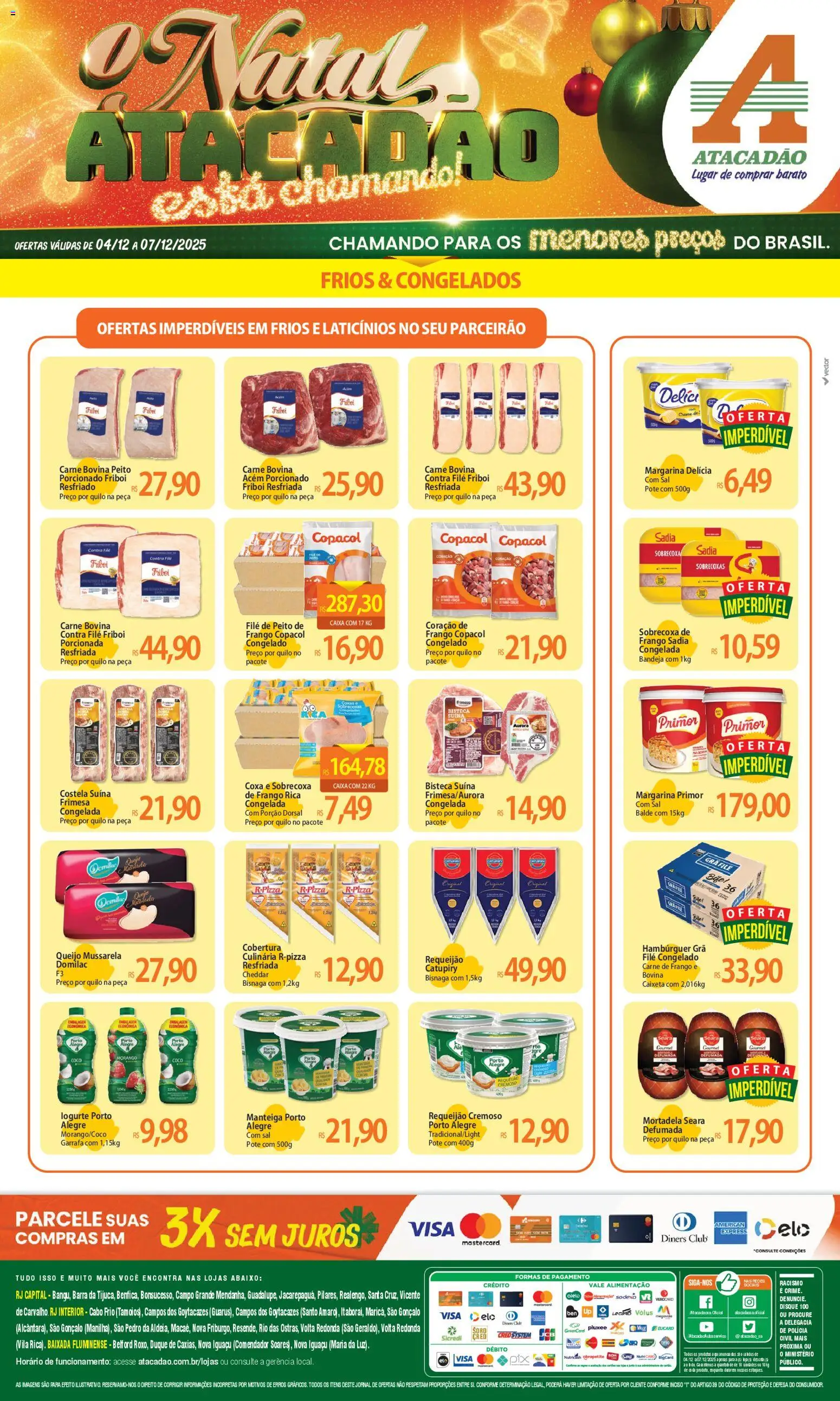 Pré-Visualização do folheto "Ofertas - RJ" da loja Atacadão válido a partir de 04/12/2025
