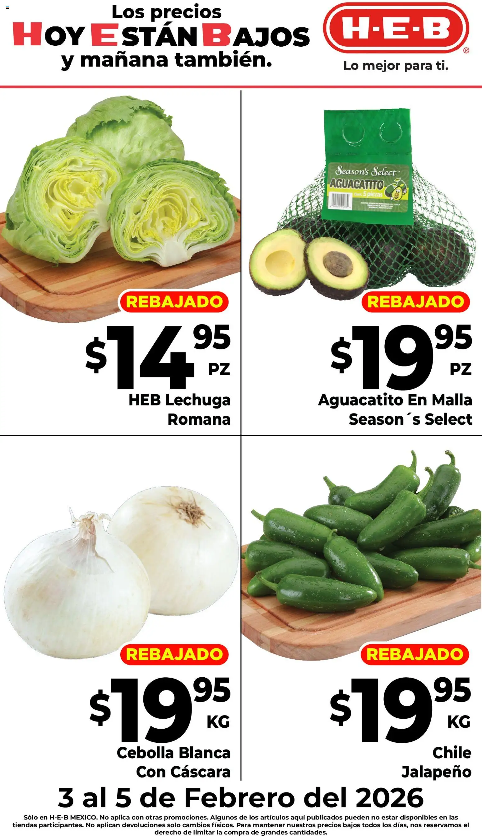 Vista previa las ofertas de la tienda H-E-B - Folleto Rebajado desde el 03/02/2026 