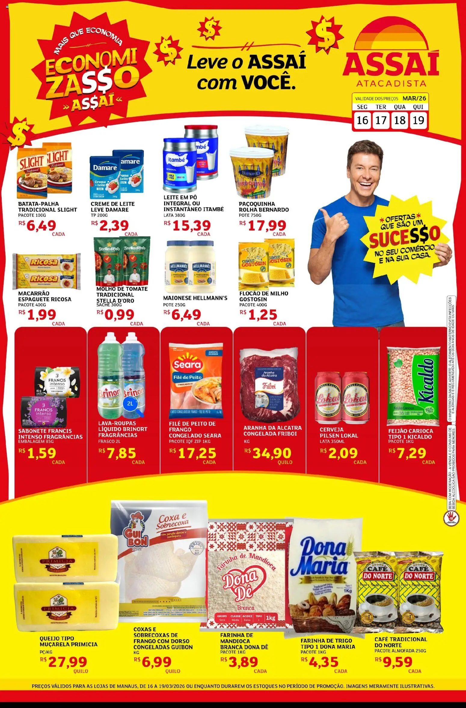 Pré-Visualização do folheto "Assaí Atacadista ofertas - AM" da loja Assaí Atacadista válido a partir de 16/03/2026