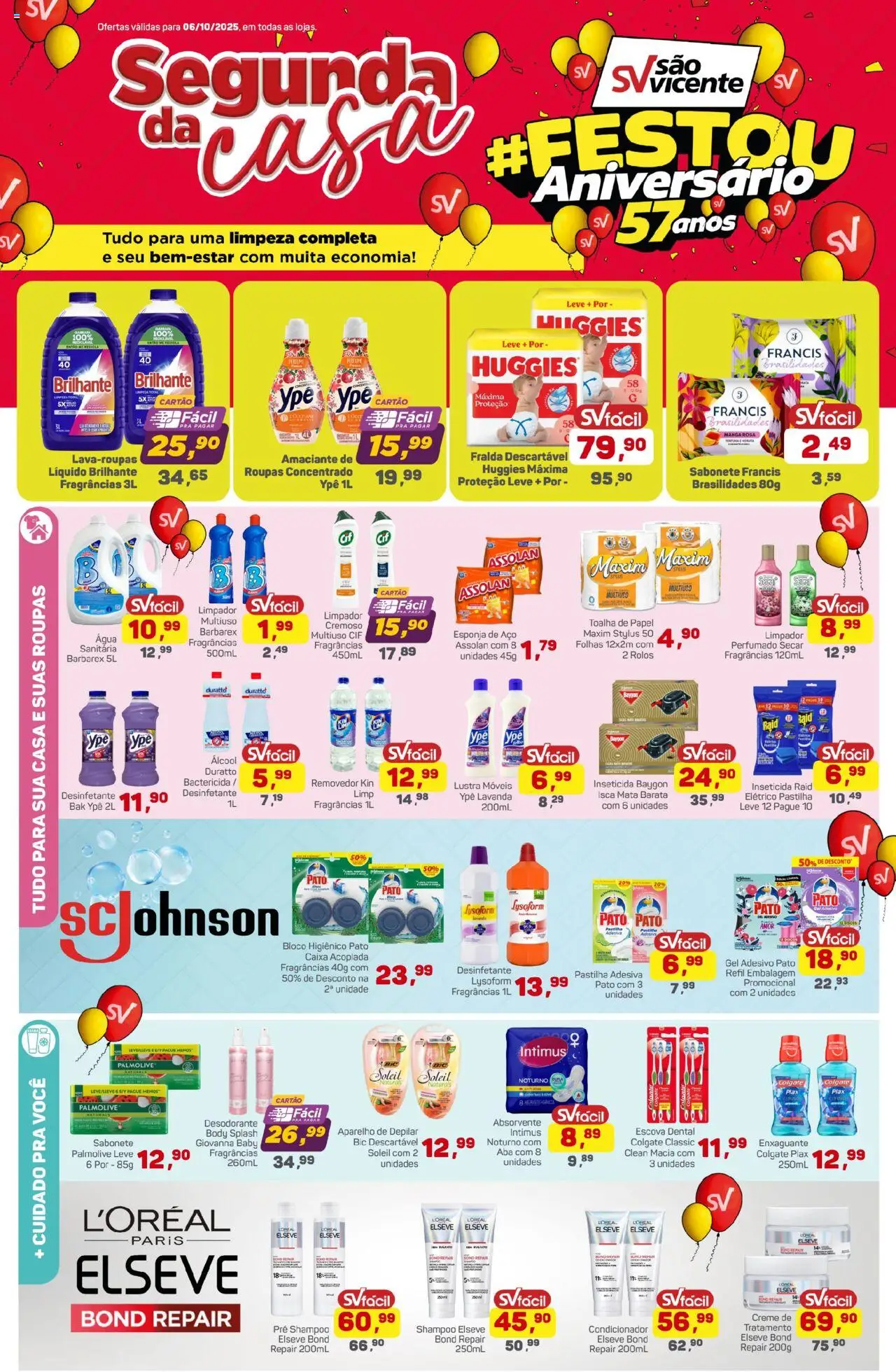 Supermercados São Vicente folheto "Ofertas da semana" válido a partir de 06/10/2025 - número de página 1