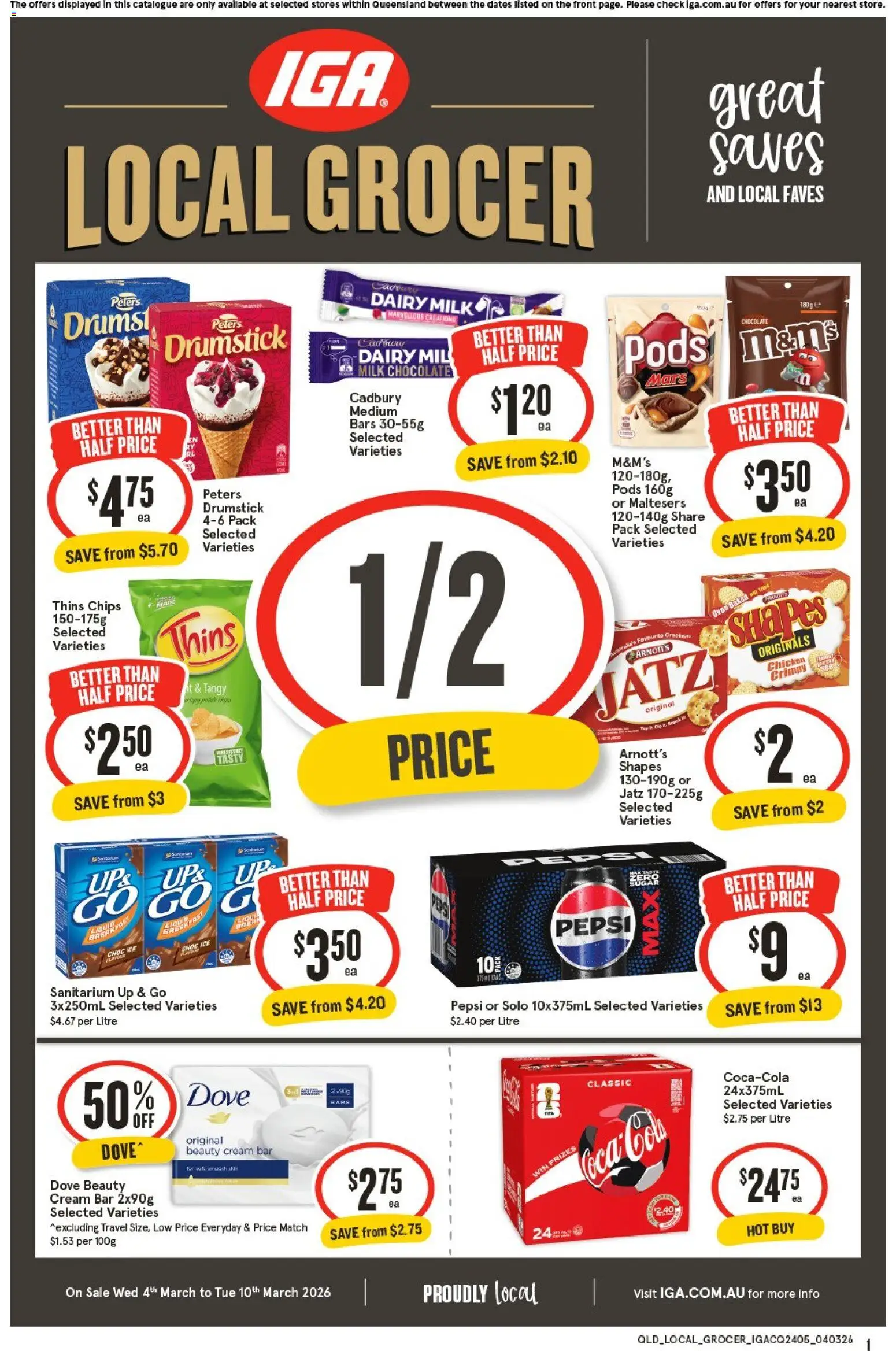 Preview of catalogue IGA Local Grocer QLD from shop IGA valid 04/03/2026