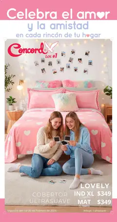 Vista previa las ofertas de la tienda Colchas Concord - Catálogo San Valentín desde el 01/02/2026 