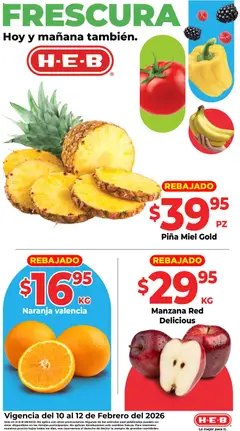 Vista previa las ofertas de la tienda H-E-B - Folleto Frescura desde el 10/02/2026 
