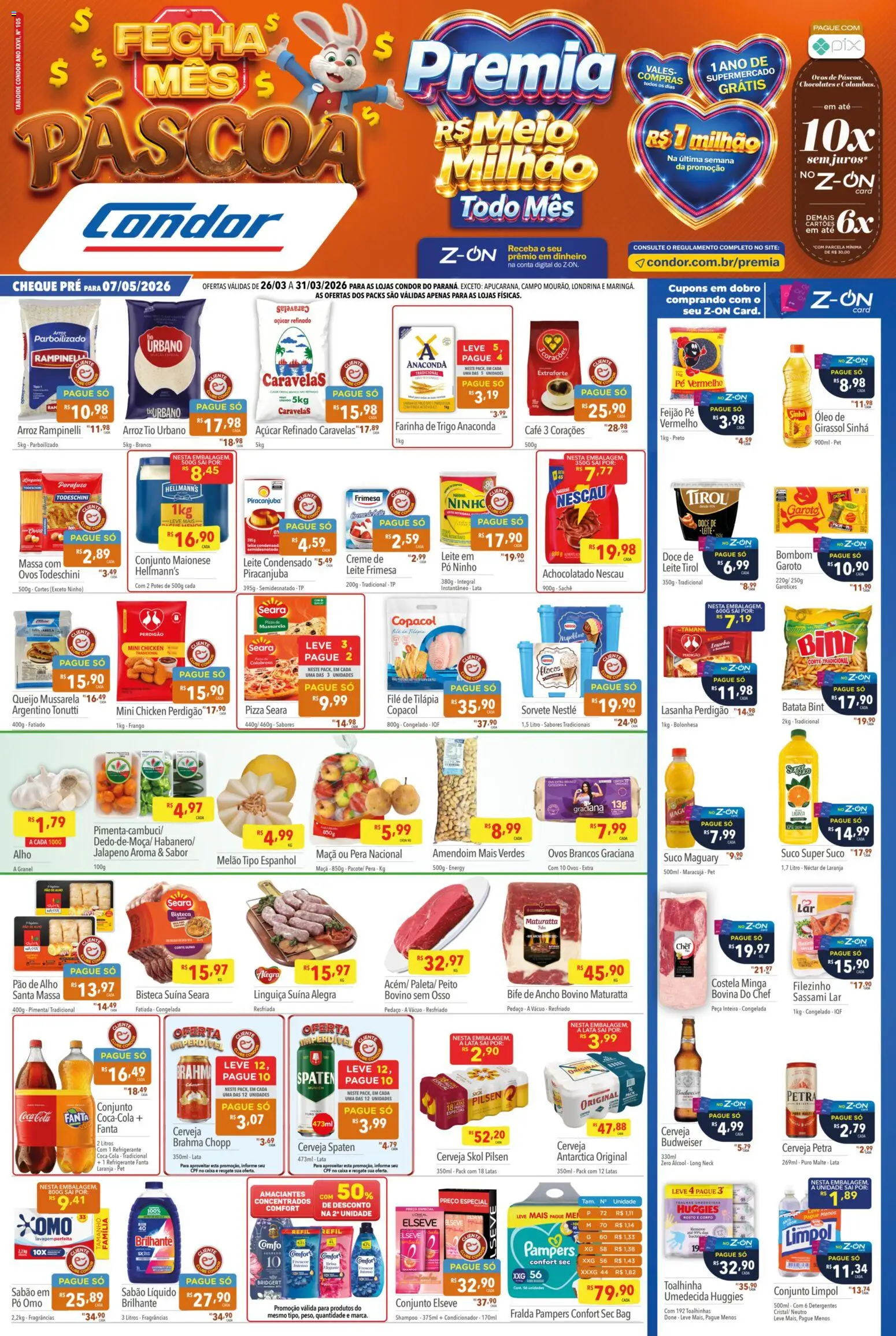 Pré-Visualização do folheto "Supermercados Condor - Ofertas da semana" da loja Supermercados Condor válido a partir de 26/03/2026