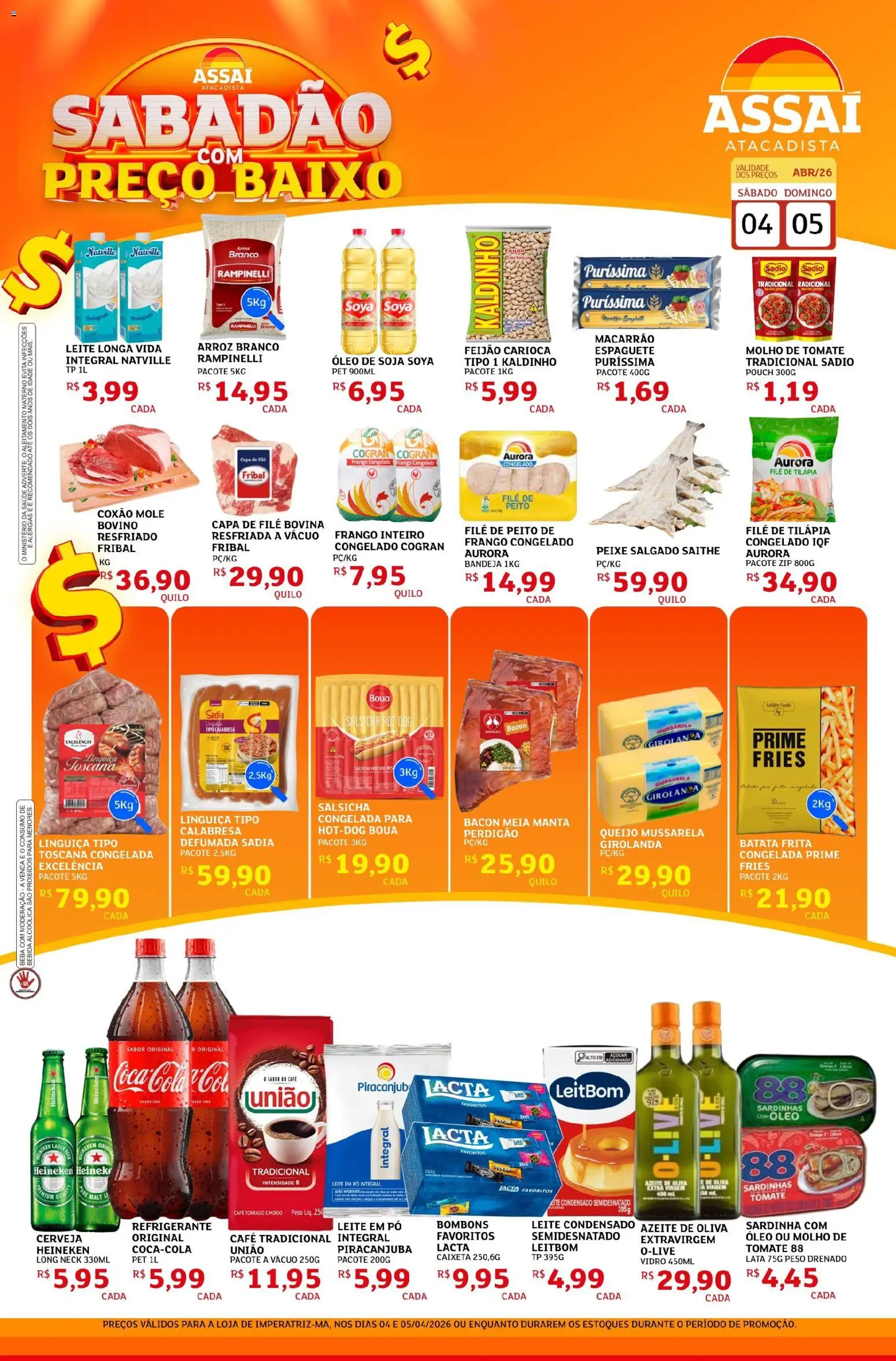 Pré-Visualização do folheto "Assaí Atacadista ofertas - MA" da loja Assaí Atacadista válido a partir de 04/04/2026